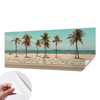 Fototapet 3D pentru living cu siluete florale