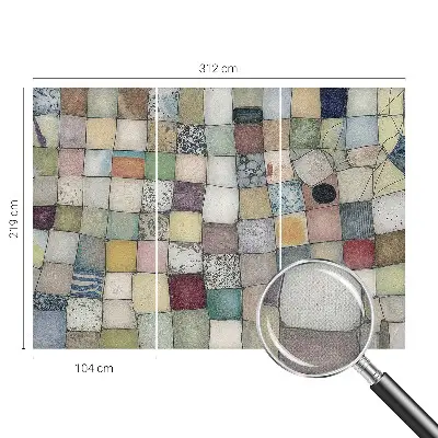 Fototapet 3d pentru living Ornament vegetal