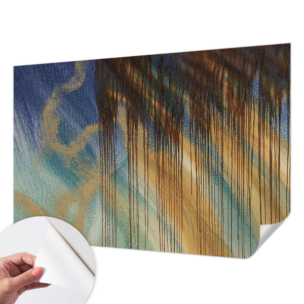 Fototapet 3D autoadeziv cu motiv de flori tropicale