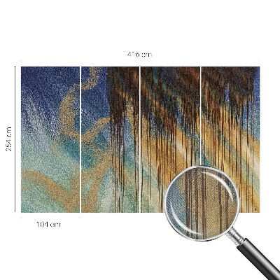 Fototapet 3D autoadeziv cu motiv de flori tropicale