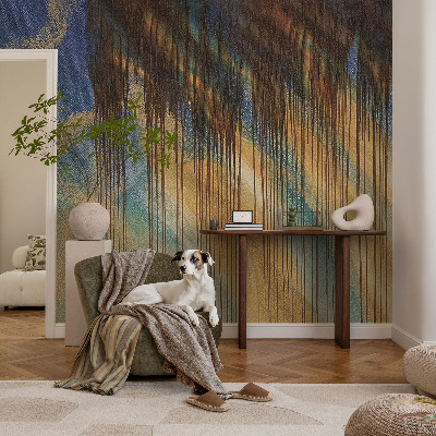 Fototapet 3D autoadeziv cu motiv de flori tropicale