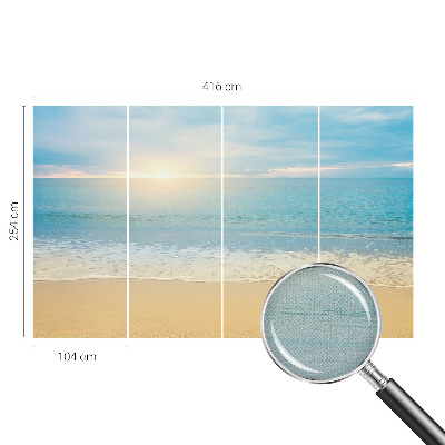 Fototapet 3D pentru dormitor cu motiv floral-fructat pentru decorul camerei