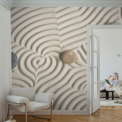 Fototapet autoadeziv pentru dormitor cu design „Contact spiritual” pentru decorul camerei