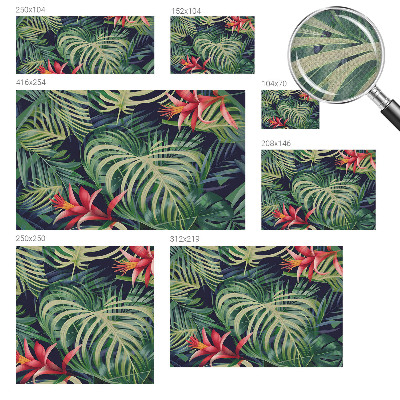 Fototapet autoadeziv pentru living cu ornamente albastre