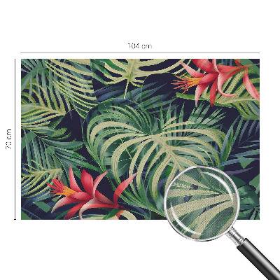 Fototapet autoadeziv pentru living cu ornamente albastre