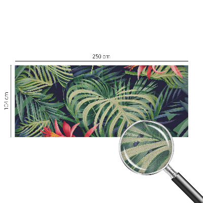 Fototapet autoadeziv pentru living cu ornamente albastre