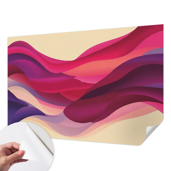 Fototapet 3D pentru living cu design abstract de lei