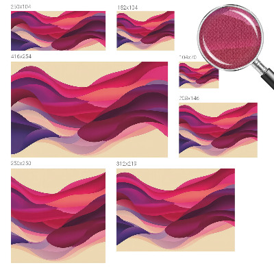 Fototapet 3D pentru living cu design abstract de lei
