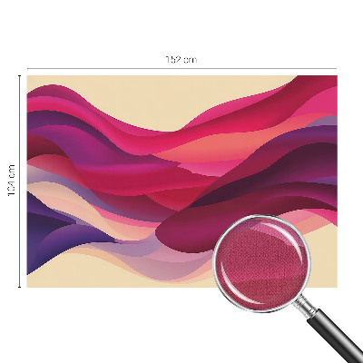 Fototapet 3D pentru living cu design abstract de lei