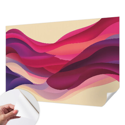 Fototapet 3D pentru living cu design abstract de lei