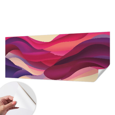 Fototapet 3D pentru living cu design abstract de lei