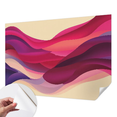 Fototapet 3D pentru living cu design abstract de lei