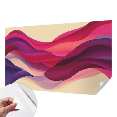Fototapet 3D pentru living cu design abstract de lei