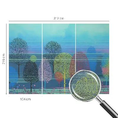 Fototapet 3d pentru dormitor Păsări pe o ramură