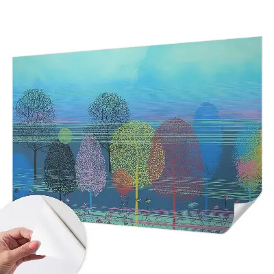 Fototapet 3d pentru dormitor Păsări pe o ramură
