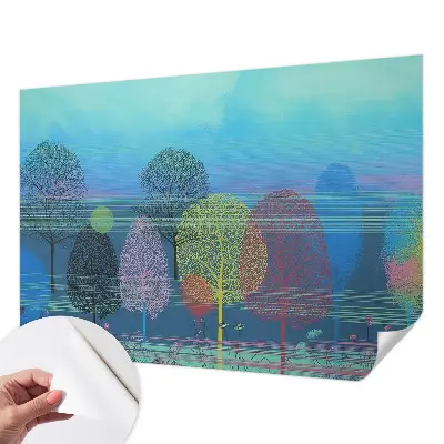 Fototapet 3d pentru dormitor Păsări pe o ramură