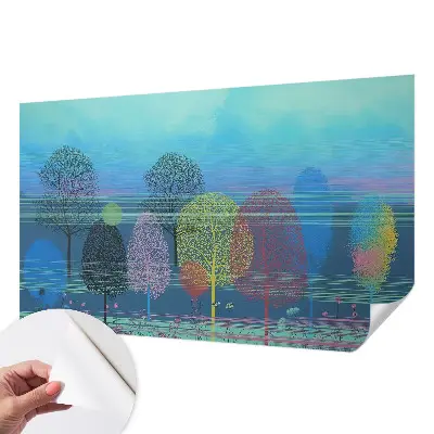 Fototapet 3d pentru dormitor Păsări pe o ramură