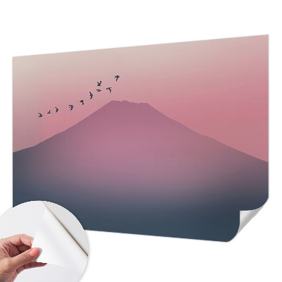 Fototapet 3d pentru living Pisică ghemuită