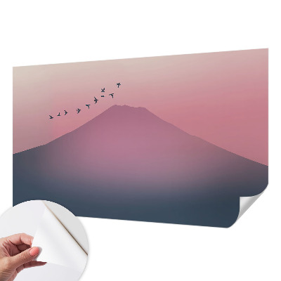 Fototapet 3d pentru living Pisică ghemuită