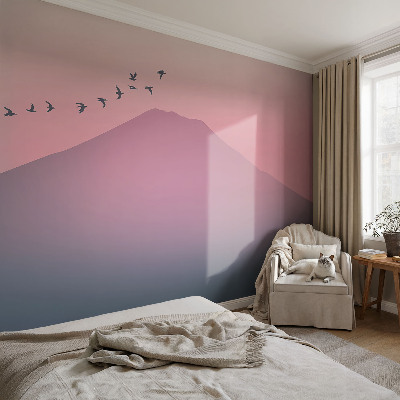 Fototapet 3d pentru living Pisică ghemuită