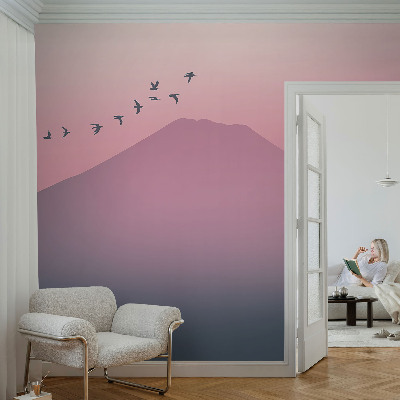 Fototapet 3d pentru living Pisică ghemuită