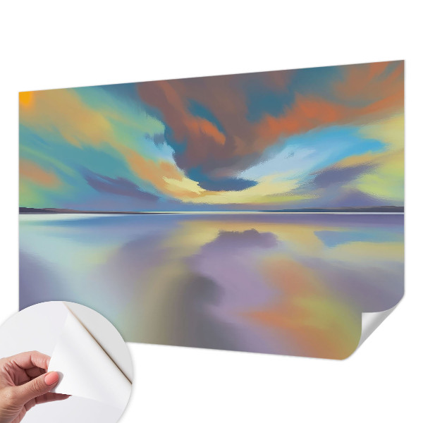 Fototapet autoadeziv pentru living cu design „Armonie tropicală”
