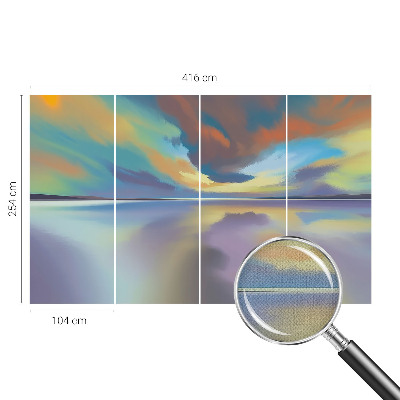 Fototapet autoadeziv pentru living cu design „Armonie tropicală”