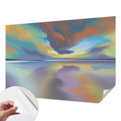 Fototapet autoadeziv pentru living cu design „Armonie tropicală”