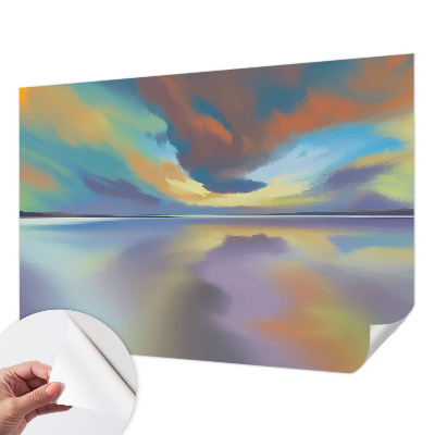 Fototapet autoadeziv pentru living cu design „Armonie tropicală”