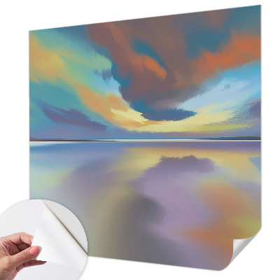 Fototapet autoadeziv pentru living cu design „Armonie tropicală”