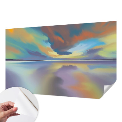 Fototapet autoadeziv pentru living cu design „Armonie tropicală”