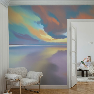 Fototapet autoadeziv pentru living cu design „Armonie tropicală”