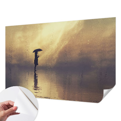Fototapet 3D pentru living cu motivul „Pădurea misterioasă”