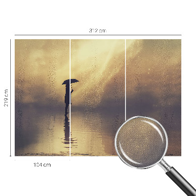 Fototapet 3D pentru living cu motivul „Pădurea misterioasă”