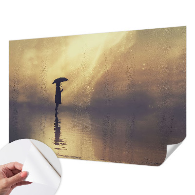 Fototapet 3D pentru living cu motivul „Pădurea misterioasă”