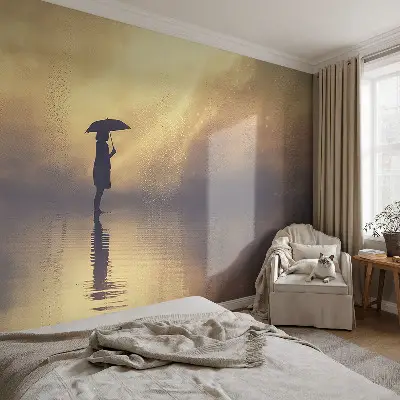 Fototapet 3d pentru living Pădurea misterioasă