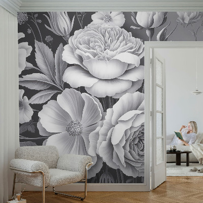 Fototapet autoadeziv pentru living cu motive de păsări tropicale