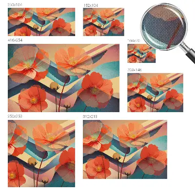 Fototapet 3d Eleganță florală