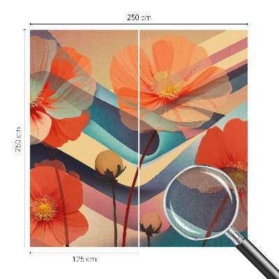 Fototapet 3d cu motive florale elegante