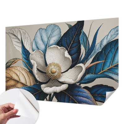 Fototapet 3d pentru living cu motiv de natură înghețată