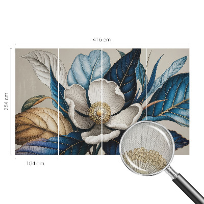 Fototapet 3d pentru living cu motiv de natură înghețată
