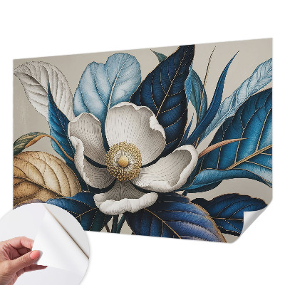 Fototapet 3d pentru living cu motiv de natură înghețată