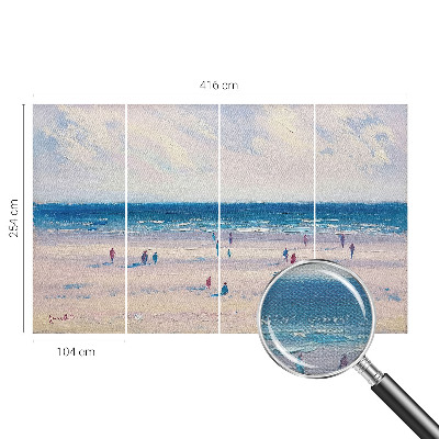 Fototapet 3d cu motiv de ceață în pădure
