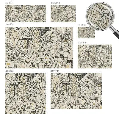Fototapet autoadeziv Fețe colorate