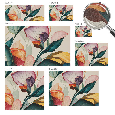 Fototapet 3D cu model floral șic