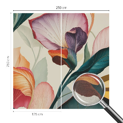 Fototapet 3D cu model floral șic