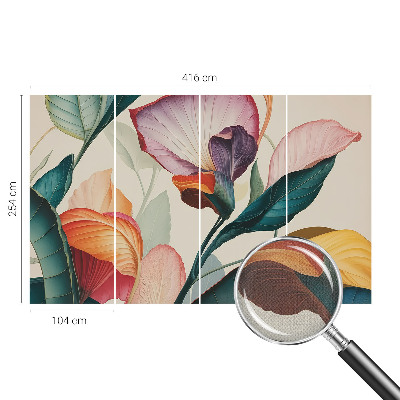 Fototapet 3D cu model floral șic