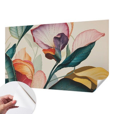 Fototapet 3D cu model floral șic