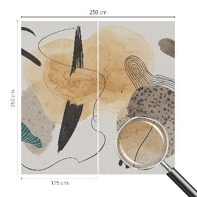 Fototapet 3D pentru living cu tucani colorați