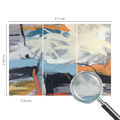 Fototapet 3D pentru dormitor cu design „Sărbătoarea de vară” pentru atmosferă caldă